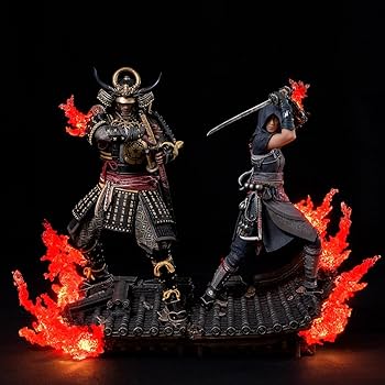 アサシンクリード シャドウズ 奈緒江と弥助のフィギュア Amazon.co.jp: HiPlay PureArts アサシン クリード シャドウズ 奈緒江